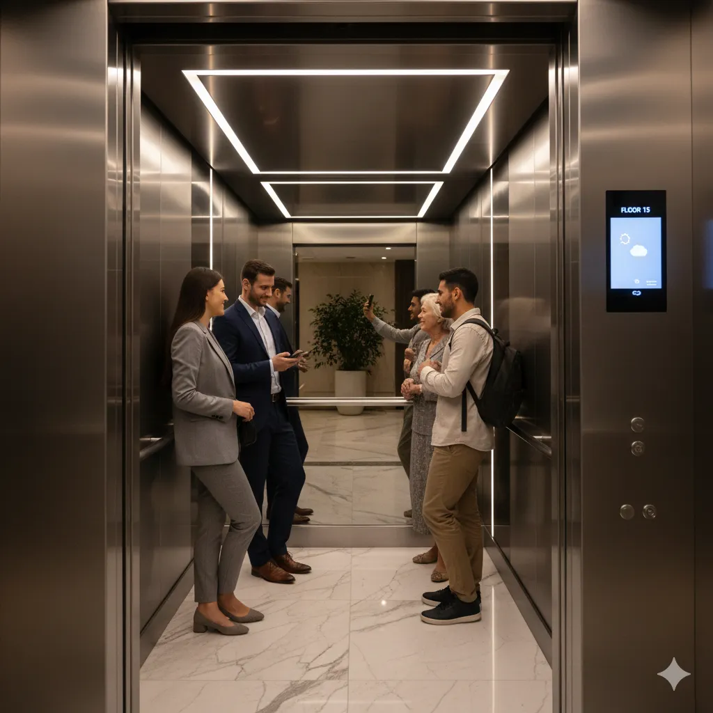 Elevador de passageiro para prédio residencial