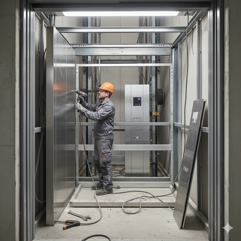 Manutenção preventiva elevador residencial